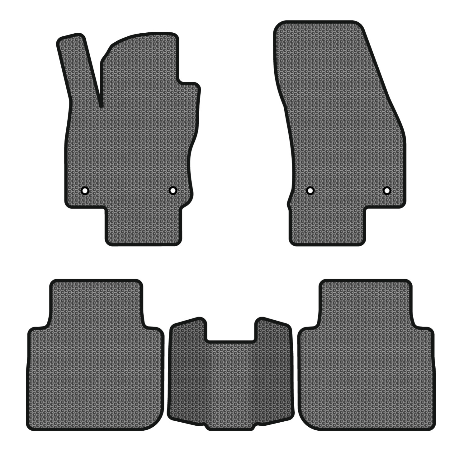 EVA коврики в салон авто EVAtech для Tiguan Allspace 5 seats Volkswagen 2016-2020 1 поколение SUV USA (VW13965CL5AV4SGB)