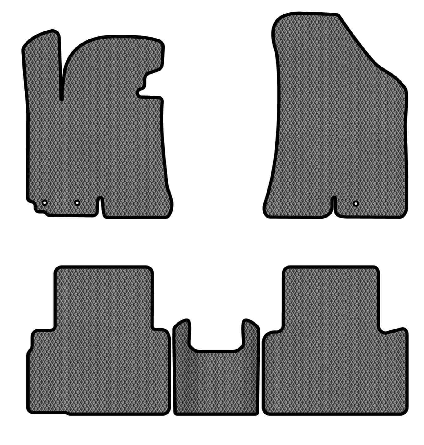 EVA килимки в салон авто EVAtech для Sportage (SL) Kia 2010-2015 3 покоління SUV EU (KI1323CV5LA3RGB)