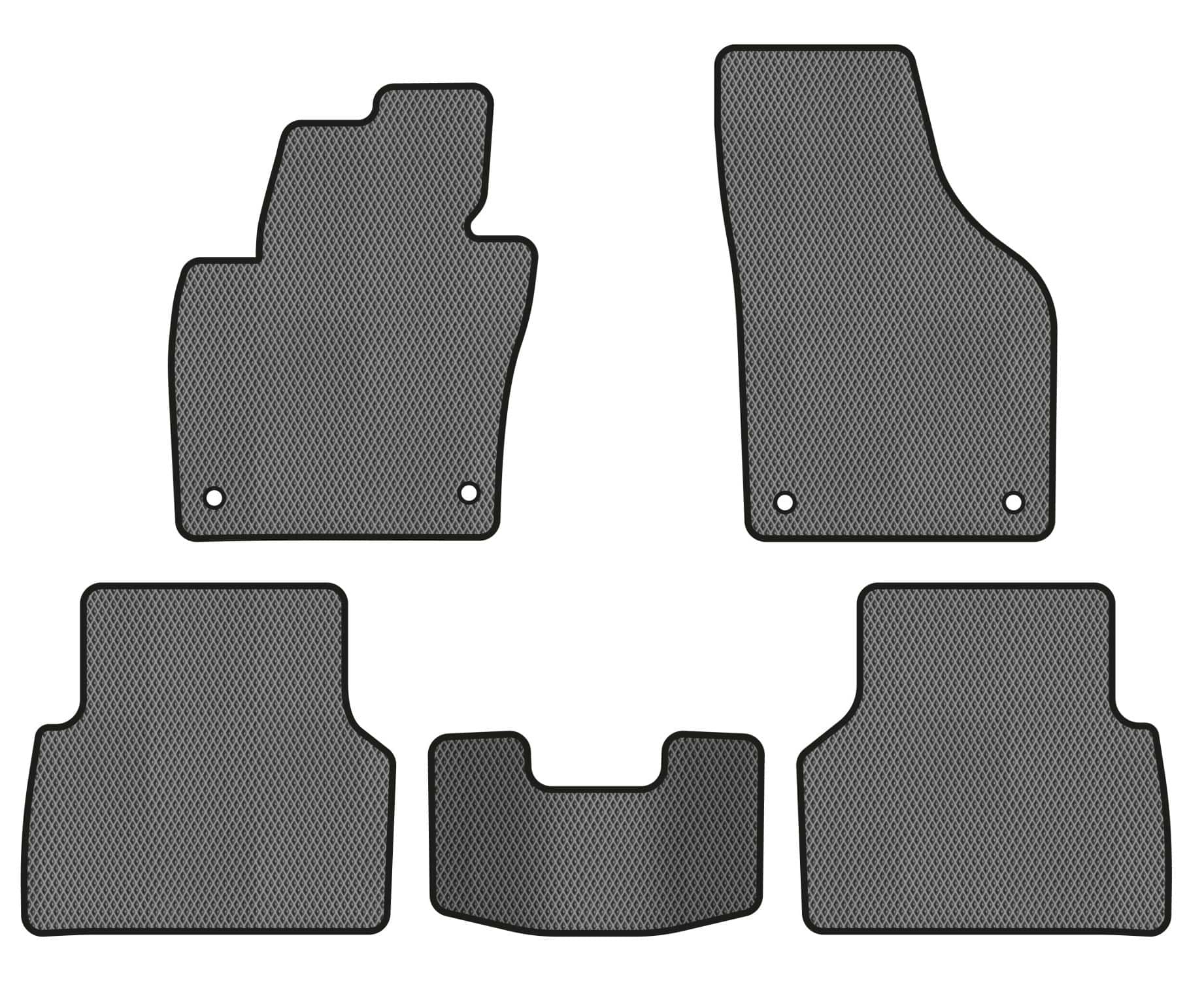 EVA килимки в салон авто EVAtech для Tiguan (NF) MT Volkswagen 2007-2018 1 покоління SUV EU (VW32987CS5AV4RGB)