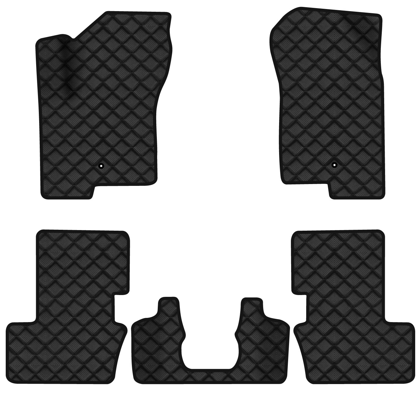 Коврики из экокожи в салон авто EVAtech для Patriot (MK74) Jeep 2006-2011 1 поколение SUV USA (JP1760CD5LA2BBB)