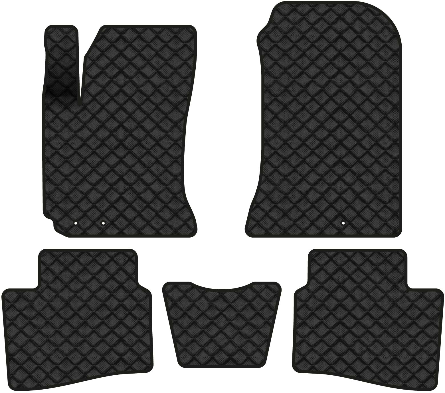 Коврики из экокожи в салон авто EVAtech для Cerato (TD) Kia 2008-2012 2 поколение Htb EU (KI3113C5LA3BBB)