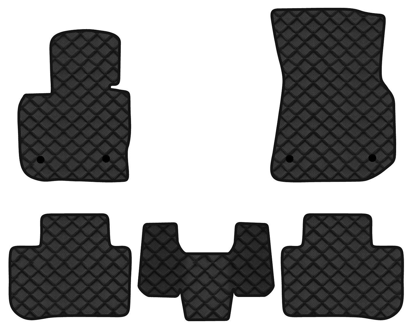 Килимки з екошкіри в салон авто EVAtech ECO для X3 (G01) BMW 2017 3 покоління SUV EU BM2764CB5BW4BBB