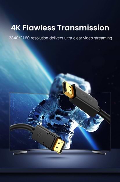 Фото - Кабель UGREEN DP102 DP Male to Male 1.5m Black (10245)