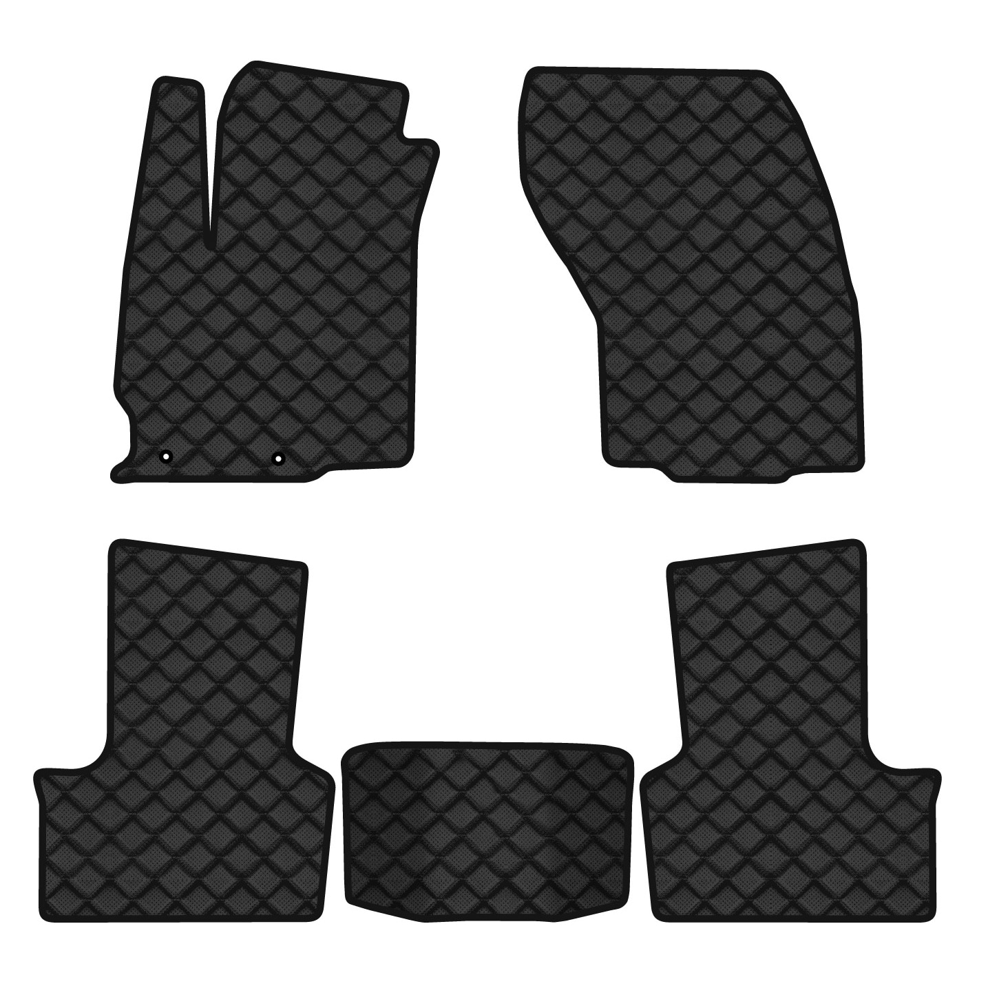 Коврики из экокожи в салон авто EVAtech ECO для C4 Aircross Citroen 2012-2017 1 поколение SUV EU CN14467C5LA2BBB