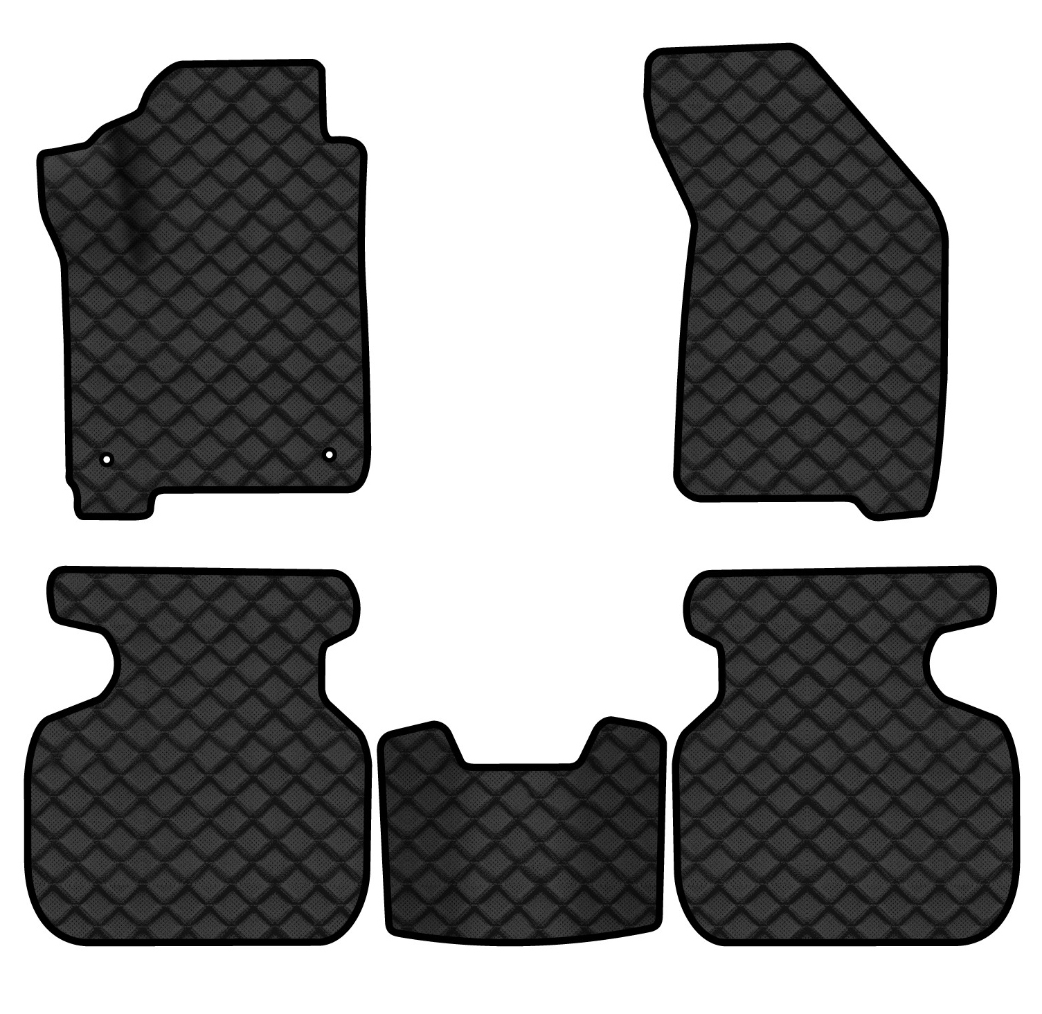 Коврики из экокожи в салон авто EVAtech ECO для Journey (2 clips) 7 seats Dodge 2007-2020 1 поколение SUV EU DE13387CE5LA2BBB