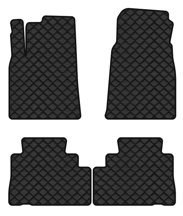 Фото - Коврики из экокожи в салон авто EVAtech ECO для Captiva (C140) 7 seats MT Restyling Chevrolet 2011-2018 1 поколение SUV EU CT1173PC4BBB