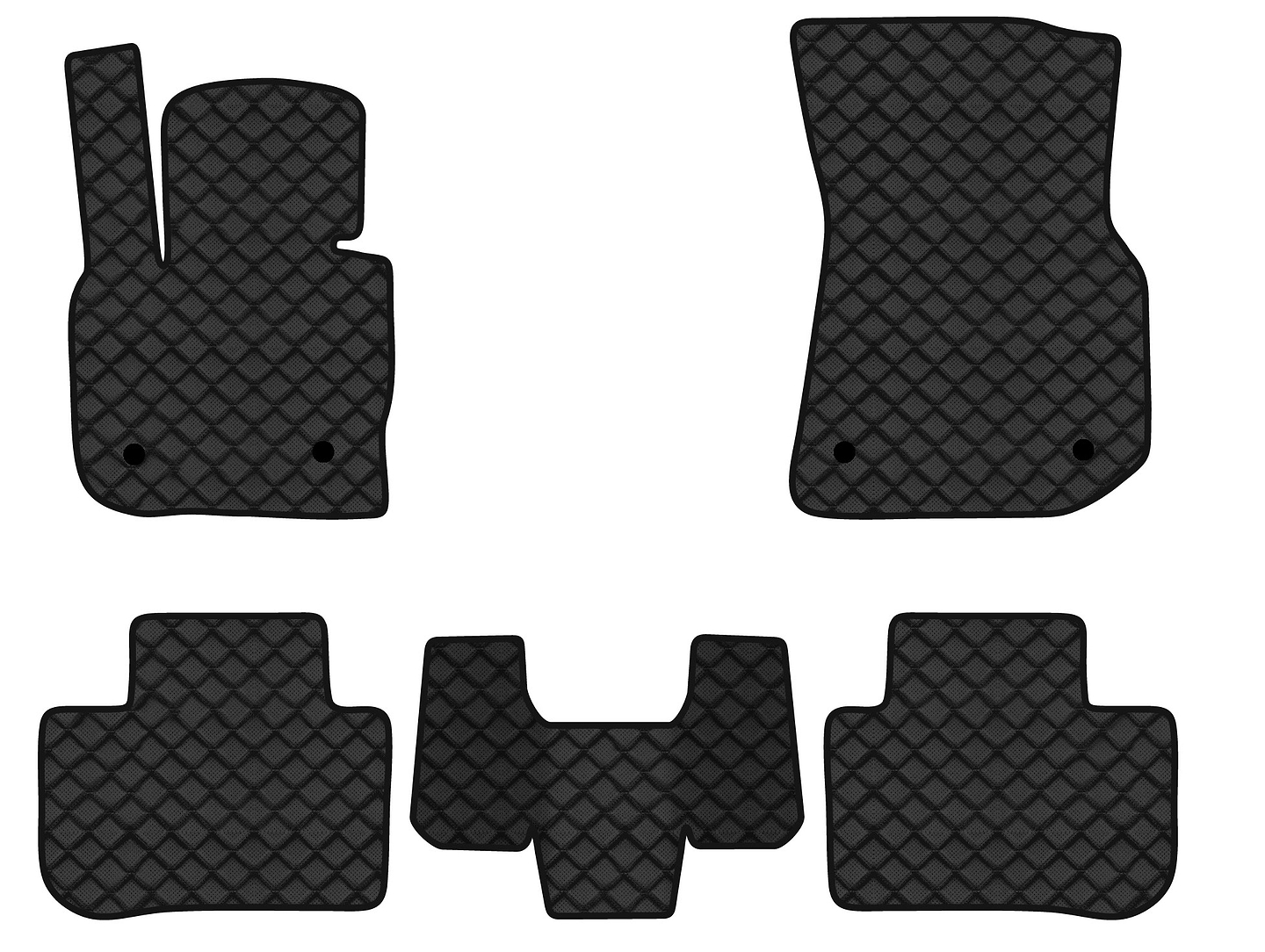 Килимки з екошкіри в салон авто EVAtech ECO для X3 (G01) BMW 2017 3 покоління SUV EU BM2764C5BW4BBB