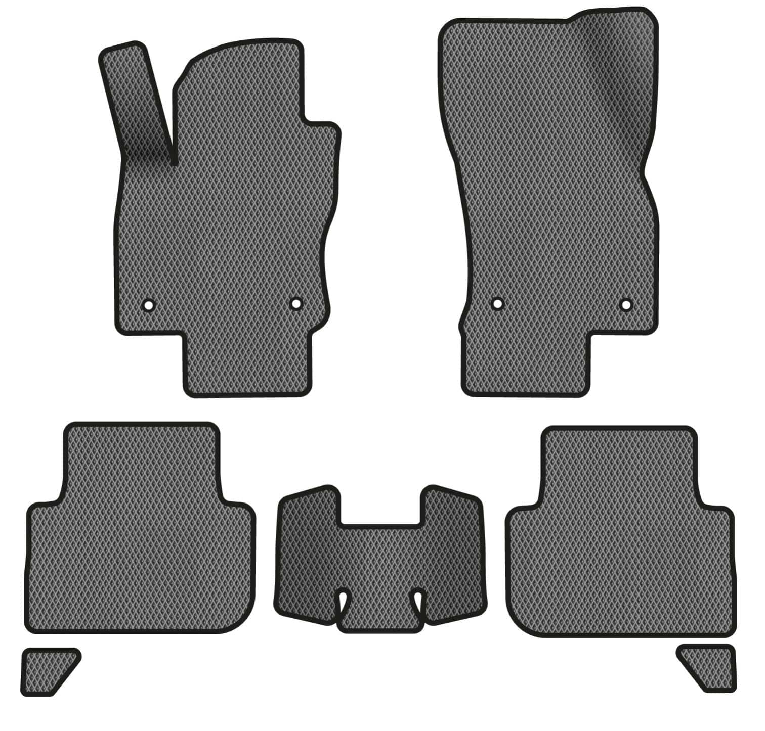 EVA килимки в салон авто EVAtech для Tiguan (Mk 2) Restyling Volkswagen 2020 2 покоління SUV EU (VW41380CH7AV4RGB)