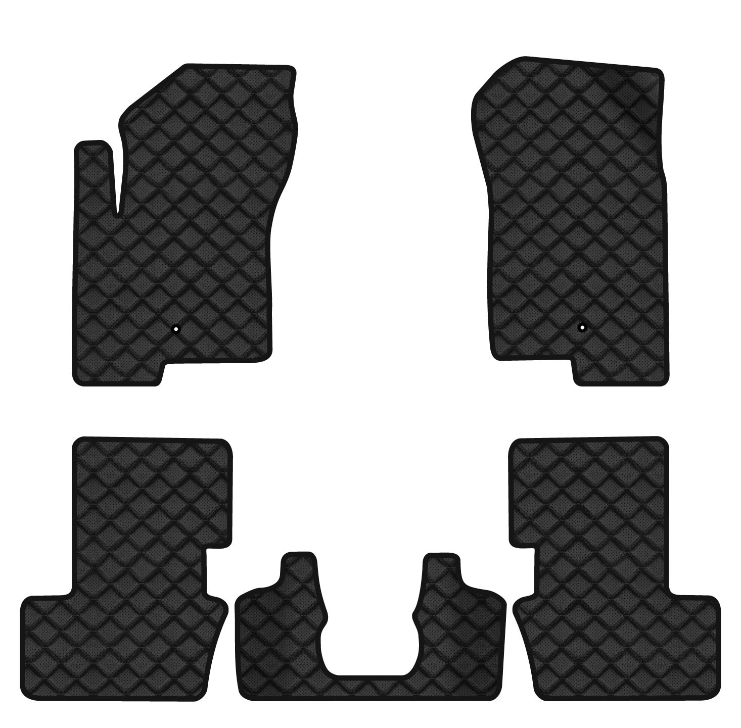 Коврики из экокожи в салон авто EVAtech для Patriot (MK74) Jeep 2006-2011 1 поколение SUV USA (JP1760C5LA2BBB)