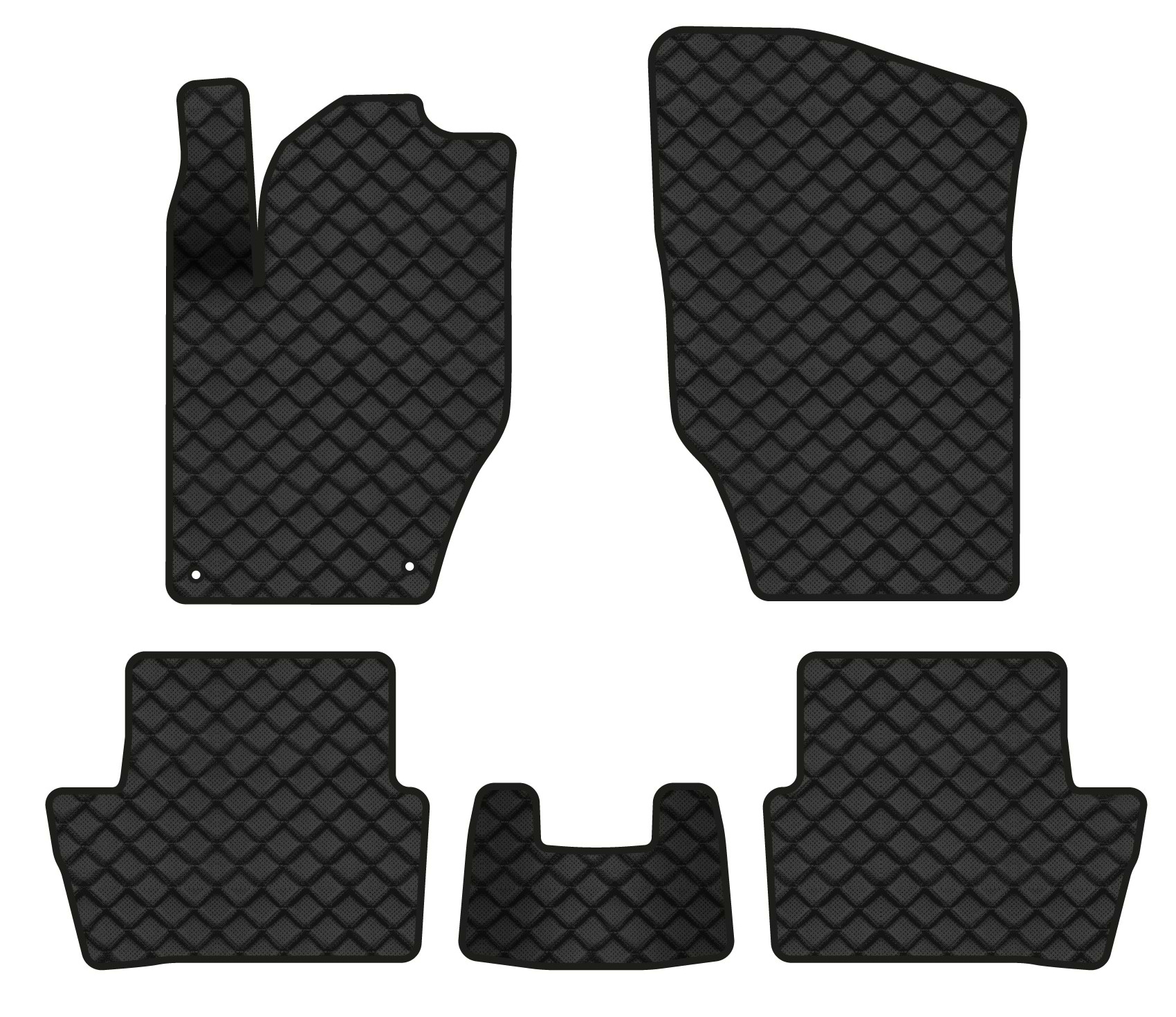 Коврики из экокожи в салон авто EVAtech ECO для C4 Citroen 2010-2018 2 поколение Htb EU CN1556C5CP2BBB