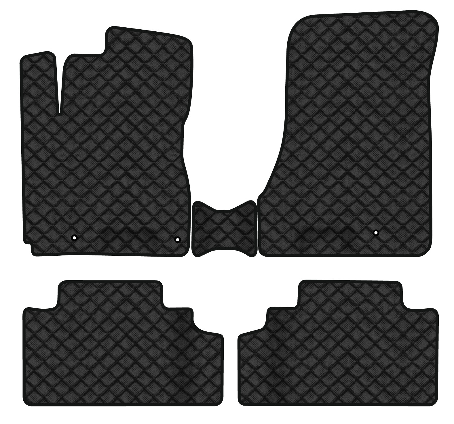 Коврики из экокожи в салон авто EVAtech ECO для Tucson (JM) MT Hyundai 2004-2010 1 поколение SUV EU HY13539PC5LA3BBB