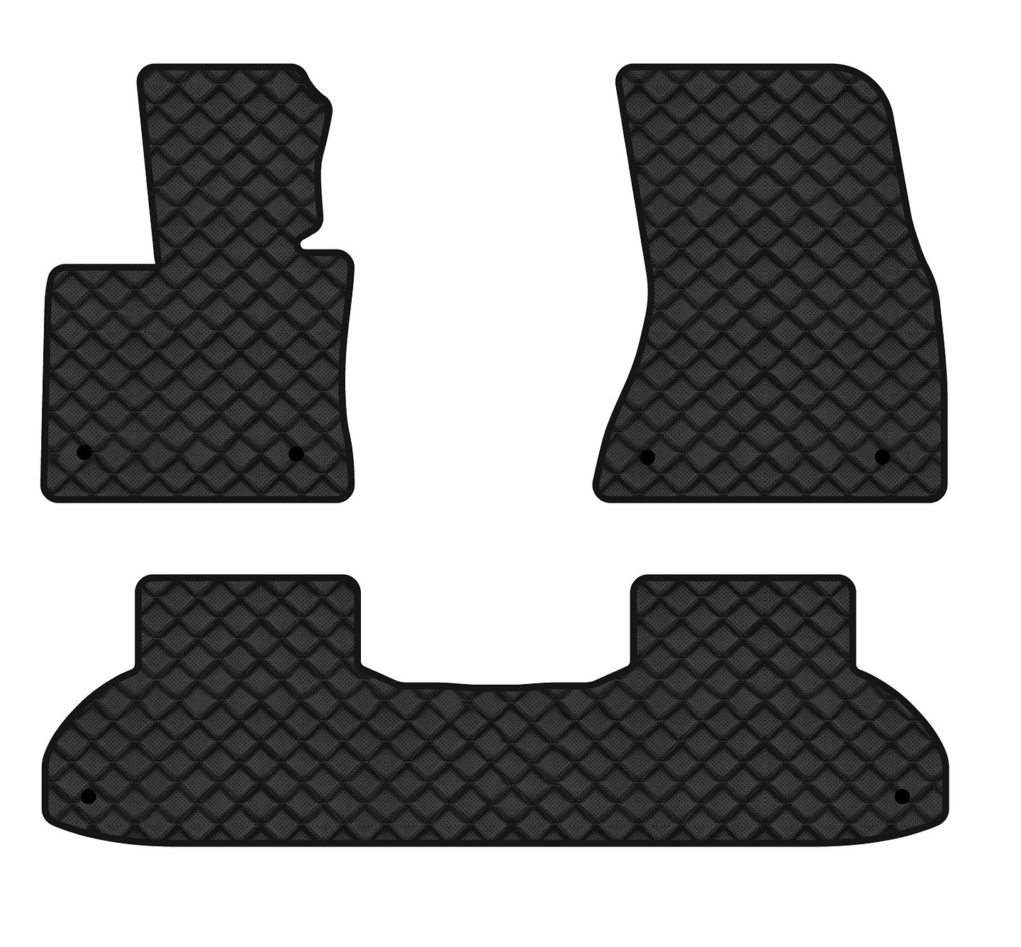 Килимки з екошкіри в салон авто EVAtech ECO для X6 (F16) BMW 2014-2019 2 покоління SUV EU BM334ZB3BW6BBB