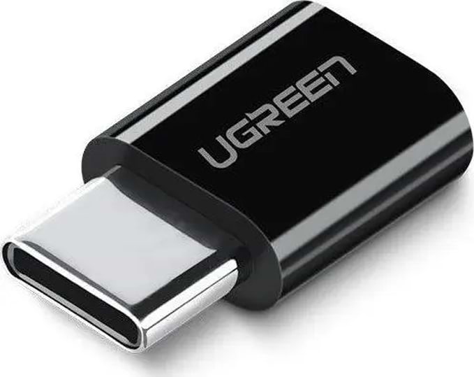 Перехідник UGREEN US157 USB-C to Micro USB Adapter Black (30391) - Фото 1