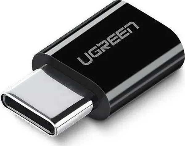 Фото - Переходник UGREEN US157 USB-C to Micro USB Adapter Black (30391)