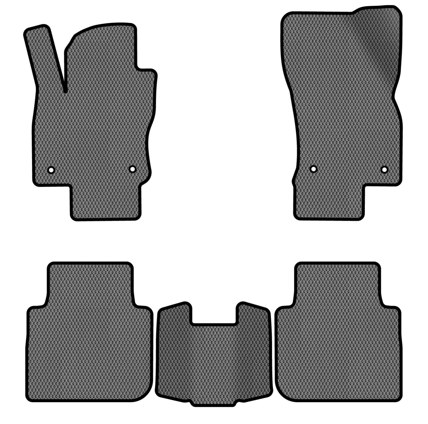 EVA коврики в салон авто EVAtech для Tiguan Allspace 7 seats Volkswagen 2016-2020 1 поколение SUV USA (VW1727CH5AV4RGB)