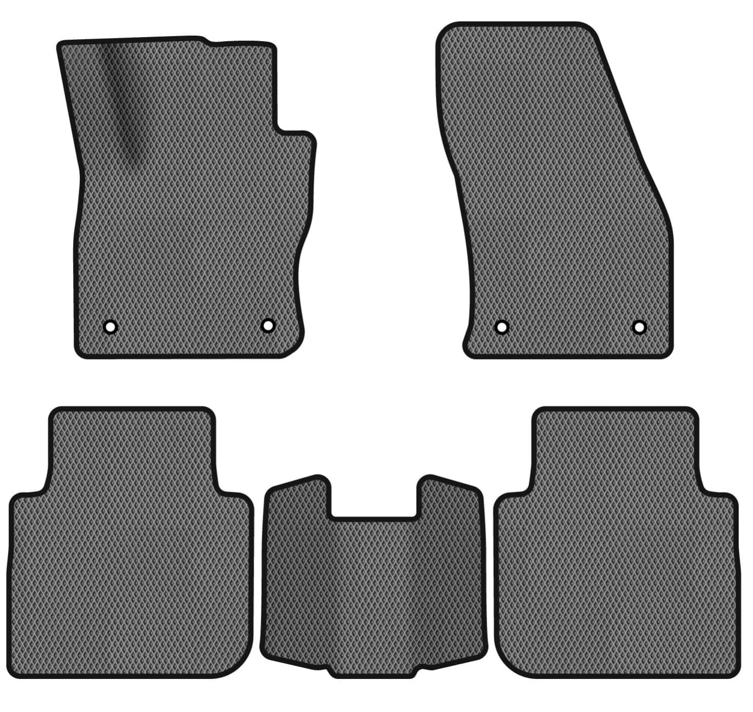 EVA коврики в салон авто EVAtech для Tiguan Allspace 5 seats Volkswagen 2016-2020 1 поколение SUV USA (VW13965CQ5AV4RGB)