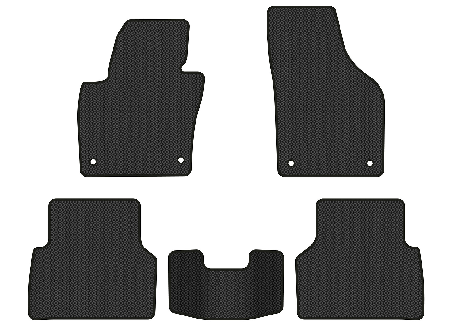 EVA килимки в салон авто EVAtech для Tiguan (NF) AT Volkswagen 2007-2018 1 покоління SUV EU (VW32872CS5AV4RBB)