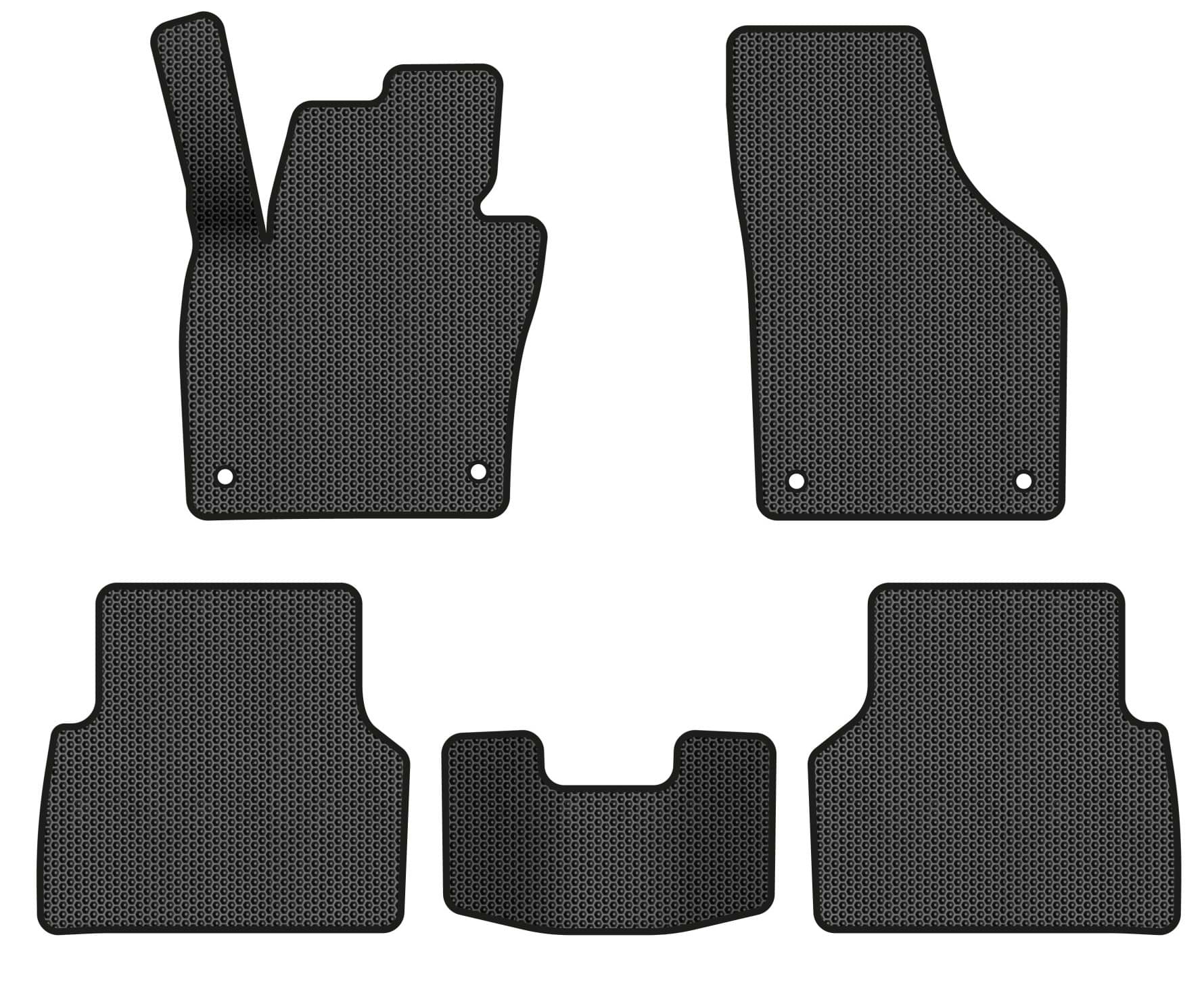 EVA килимки в салон авто EVAtech для Tiguan (NF) MT Volkswagen 2007-2018 1 покоління SUV EU (VW32987CR5AV4SBB)