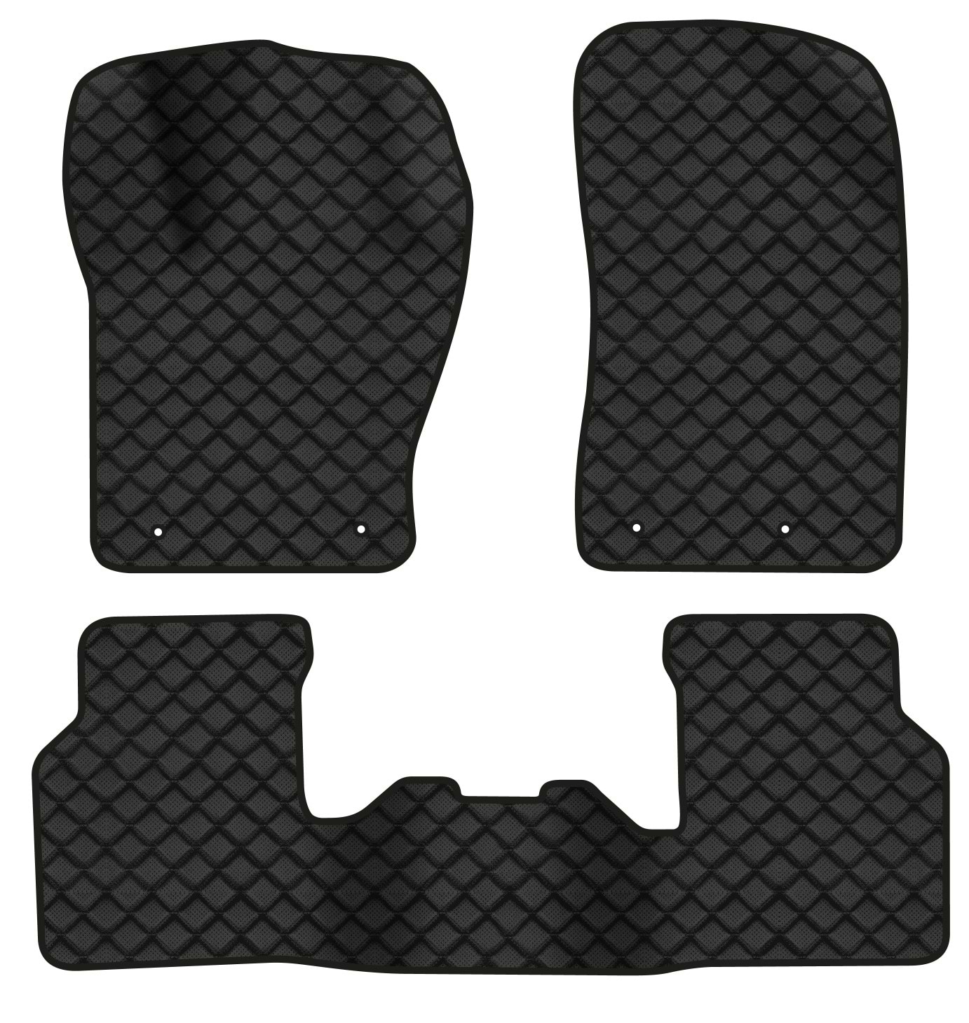 Коврики из экокожи в салон авто EVAtech для Compass Jeep 2017 2 поколение SUV USA (JP1613ZD3LA4BBB)