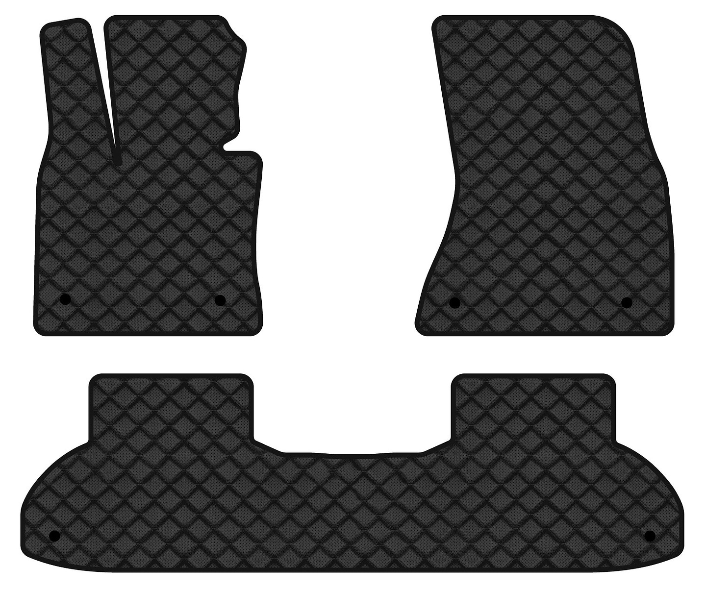 Килимки з екошкіри в салон авто EVAtech ECO для X6 (F16) BMW 2014-2019 2 покоління SUV EU BM334Z3BW6BBB