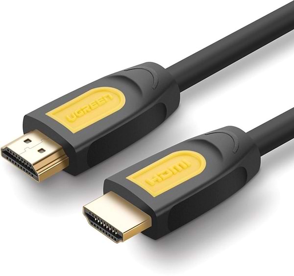 Фото - Кабель HDMI UGREEN HD101 HDMI Round 2m Yellow/Black (10129)