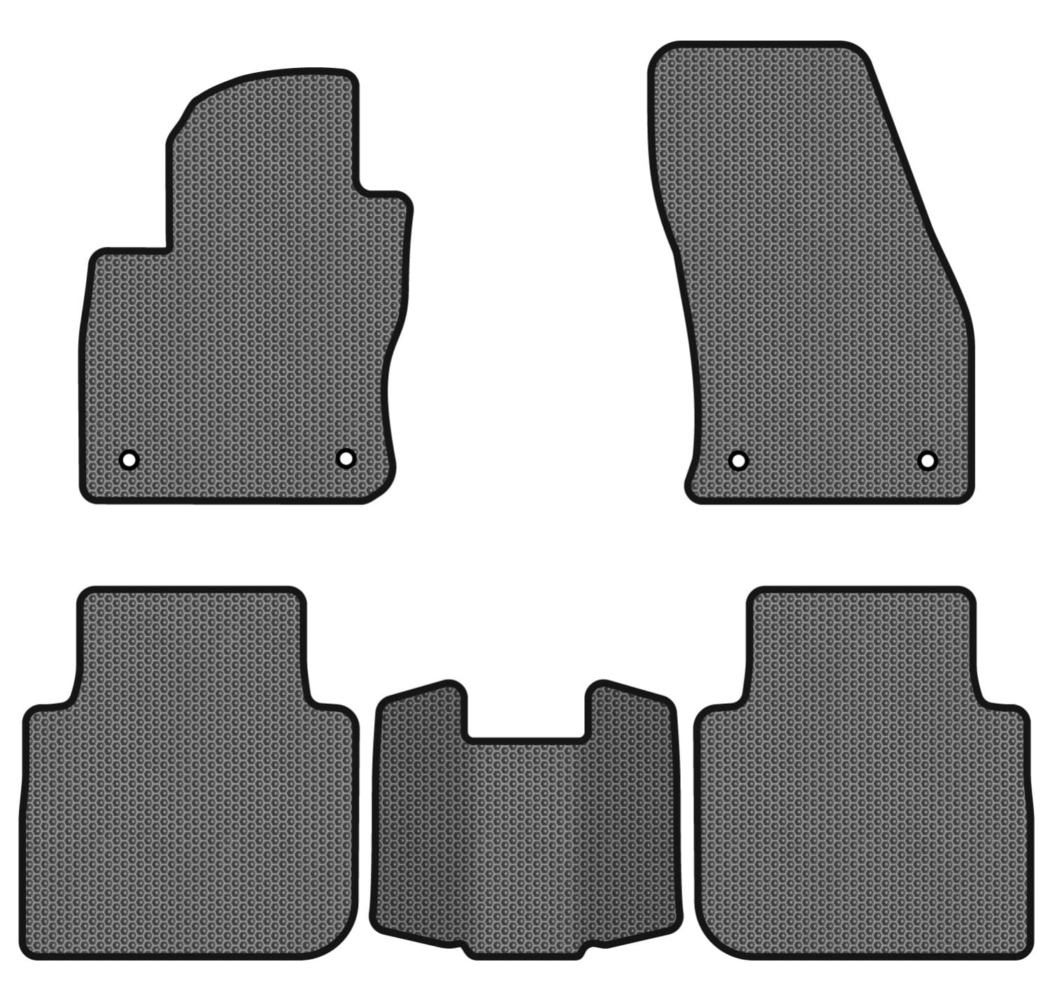 EVA коврики в салон авто EVAtech для Tiguan Allspace 5 seats Volkswagen 2016-2020 1 поколение SUV USA (VW13965CS5AV4SGB)