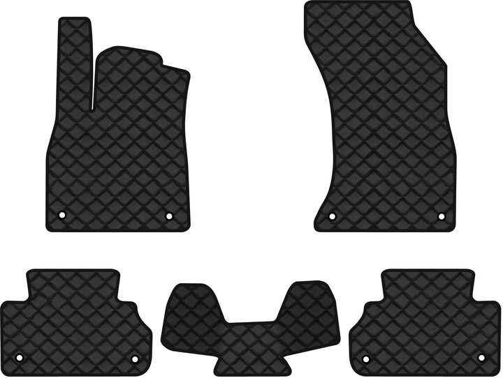 Килимки з екошкіри в салон авто EVAtech ECO для Q5 Quattro Premium (FY) Audi 2017-2024 2 покоління SUV USA AU42729CLK5AV8BBB