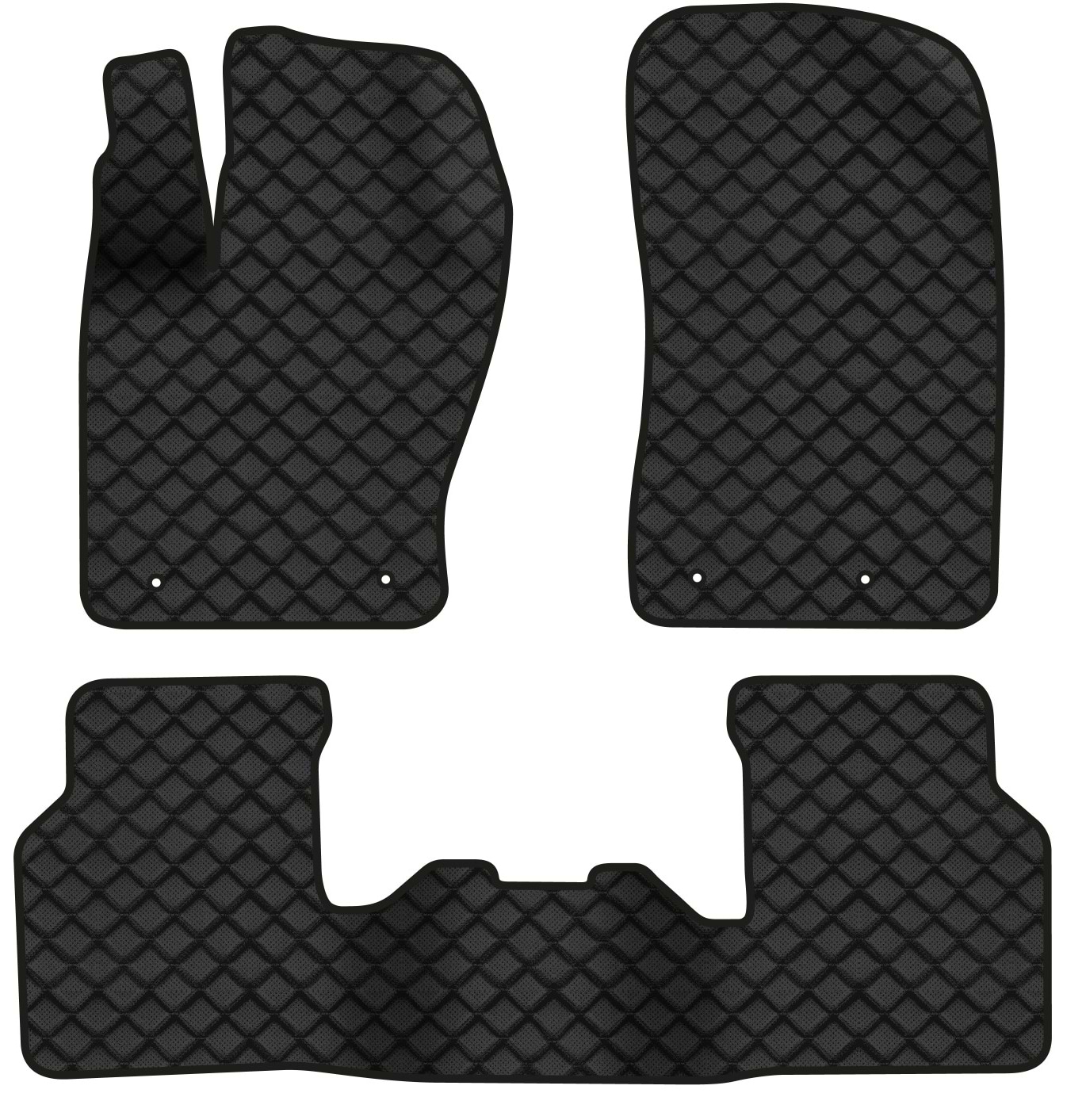 Коврики из экокожи в салон авто EVAtech для Compass Jeep 2017 2 поколение SUV USA (JP1613Z3LA4BBB)