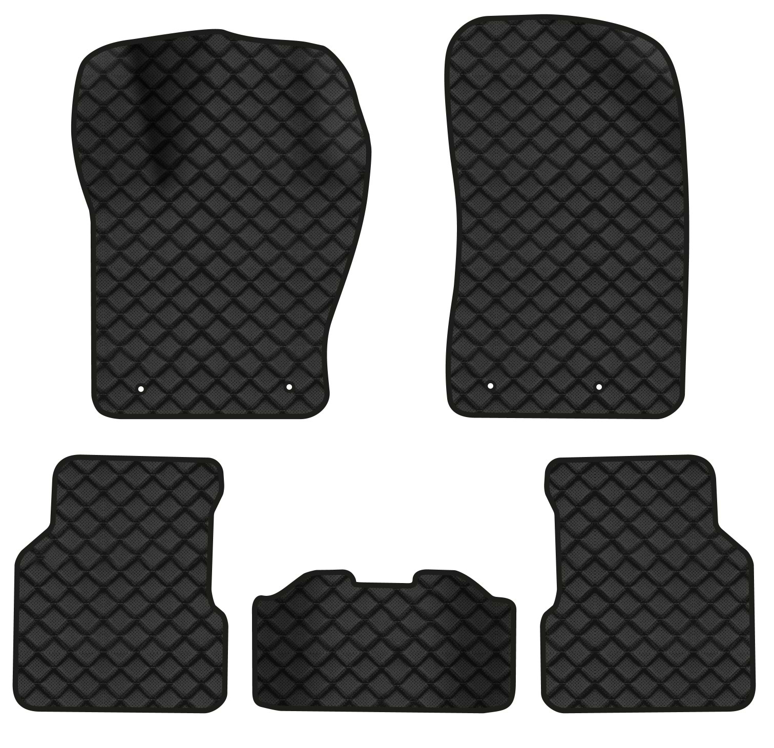 Коврики из экокожи в салон авто EVAtech для Compass Jeep 2017 2 поколение SUV USA (JP1613CD5LA4BBB)