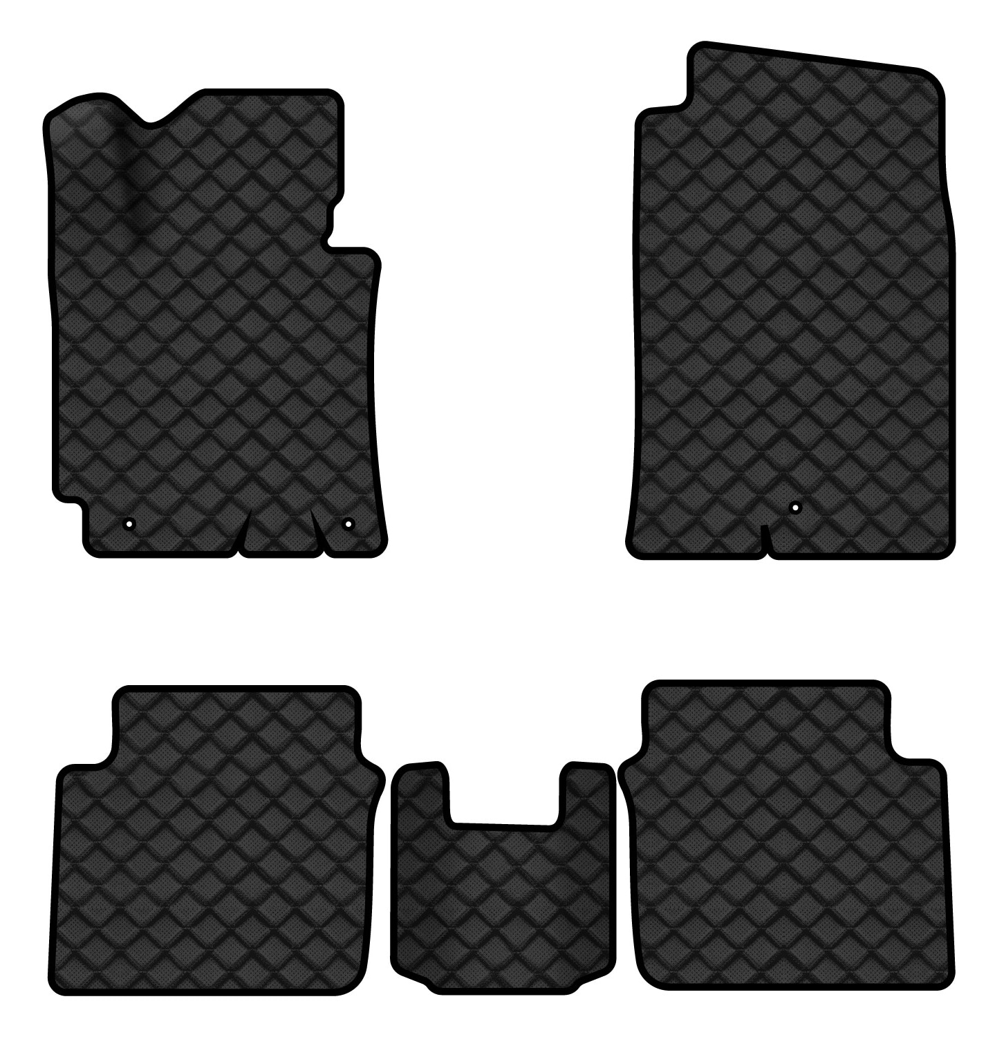 Коврики из экокожи в салон авто EVAtech ECOECO для Elantra (MD) (3 clips) Hyundai 2010-2015 5 поколение Sedan USA HY12793CD5LA3BBB