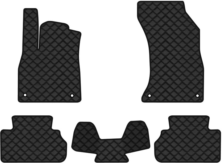 Килимки з екошкіри в салон авто EVAtech ECO для Q5 Quattro Premium (FY) Audi 2017-2024 2 покоління SUV USA AU42729CLB5AV4BBB