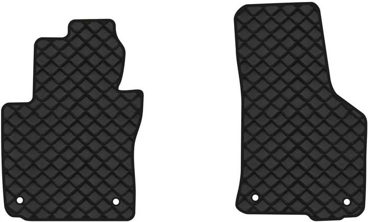 Килимки з екошкіри в салон авто передні EVAtech для Octavia A5 (MT, 4 clips) Skoda 2004-2013 2 покоління Combi EU (SK12153AG2AV4BBB)