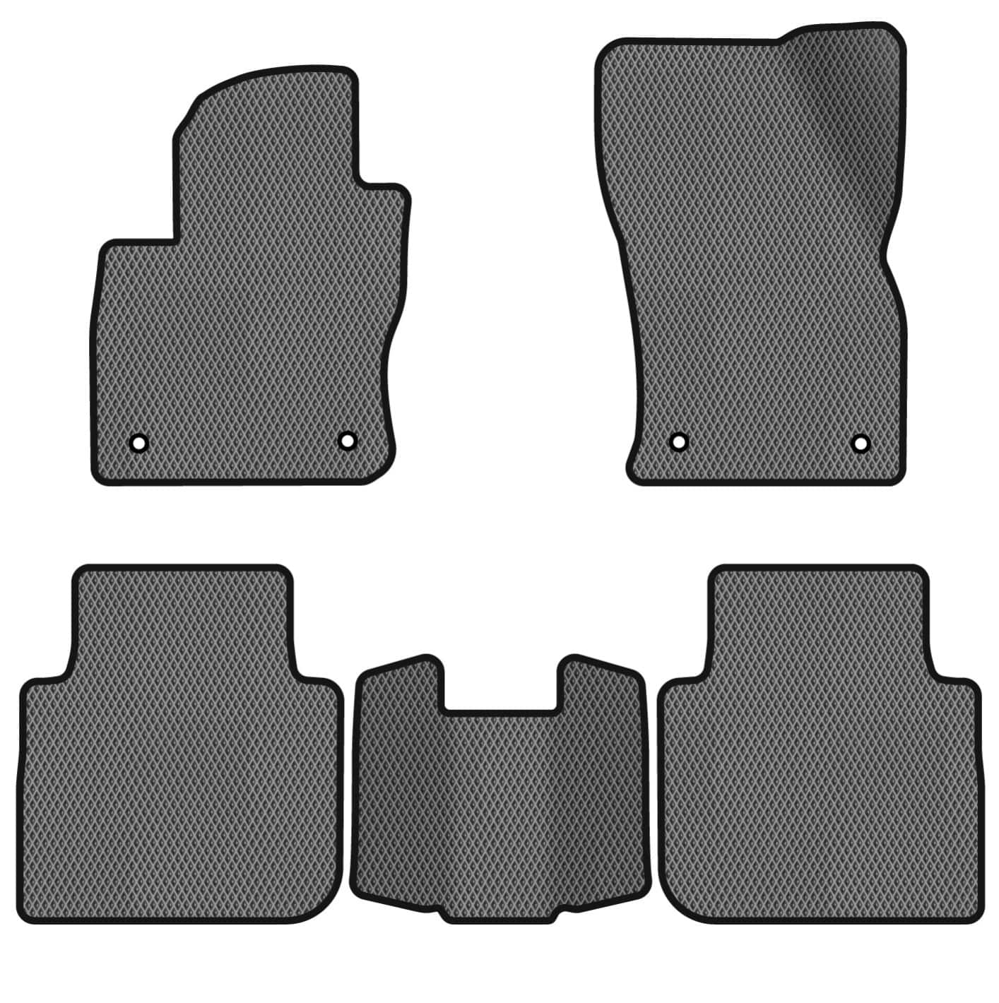 EVA коврики в салон авто EVAtech для Tiguan Allspace 5 seats Volkswagen 2016-2020 1 поколение SUV USA (VW13965CP5AV4RGB)