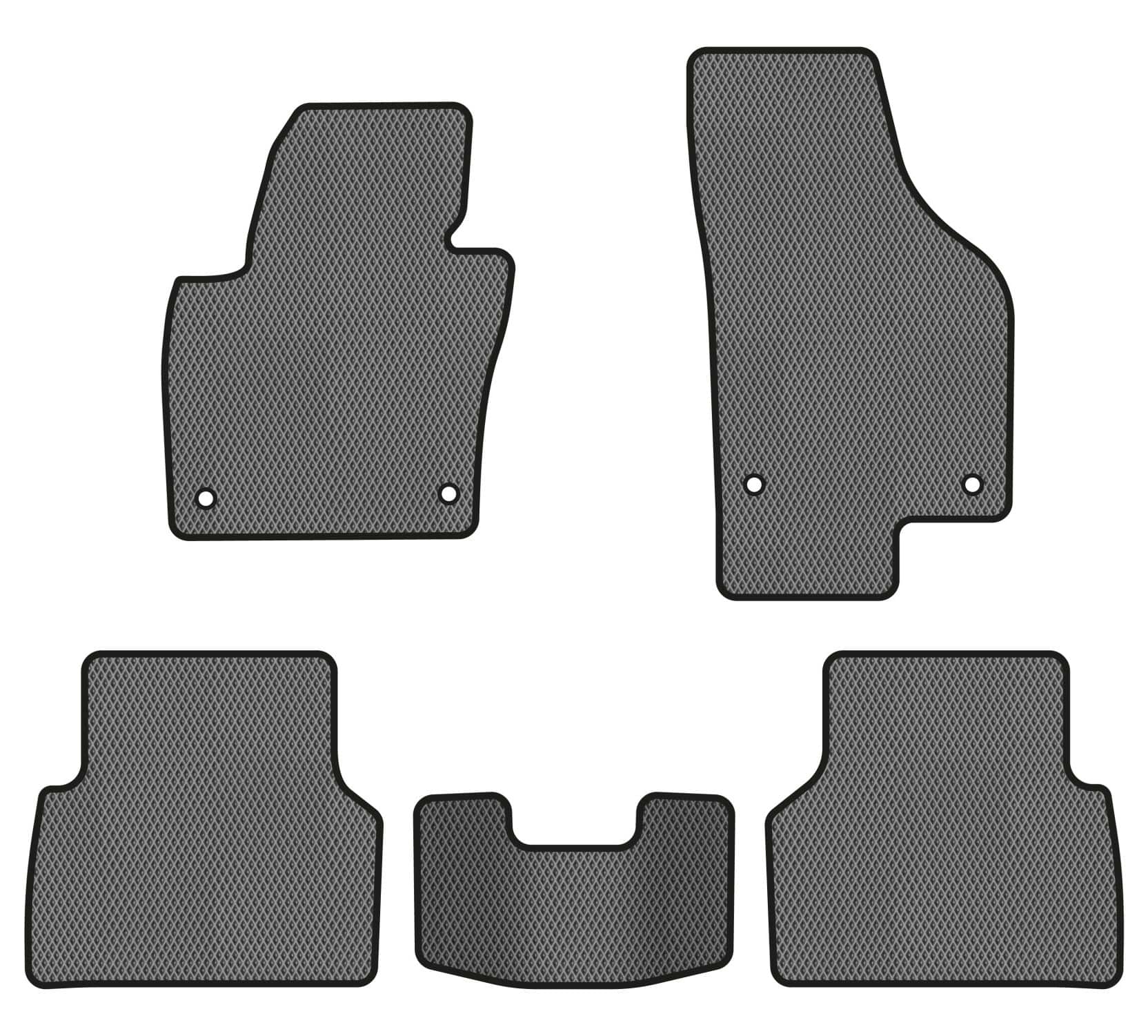 EVA килимки в салон авто EVAtech для Tiguan (NF) AT Volkswagen 2007-2018 1 покоління SUV EU (VW32872CRJ5AV4RGB)