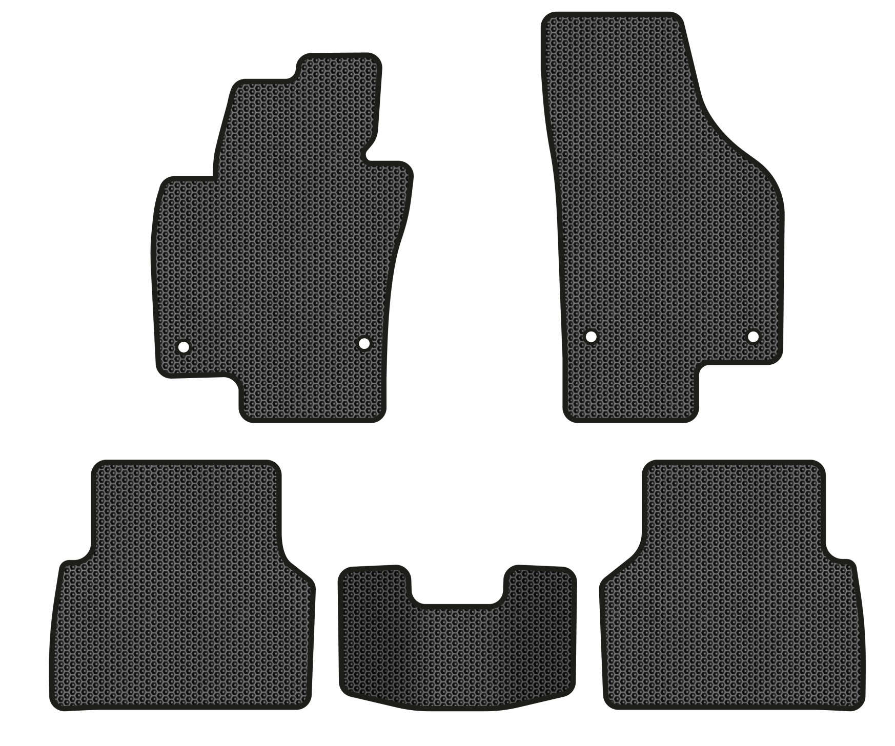 EVA килимки в салон авто EVAtech для Tiguan (NF) MT Volkswagen 2007-2018 1 покоління SUV EU (VW32987CM5AV4SBB)