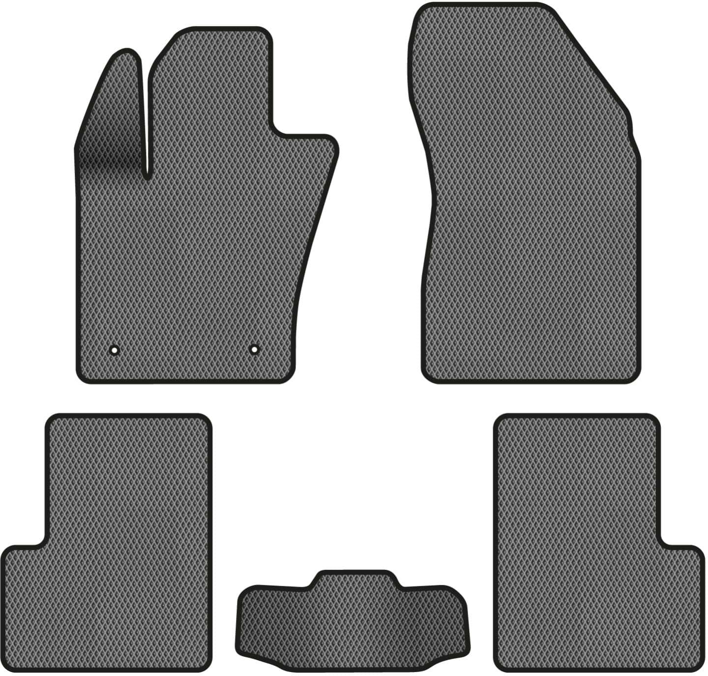 EVA коврики в салон авто EVAtech для Renegade (2 clips) Jeep 2014 1 поколение SUV USA JP23861CV5LA2RGB