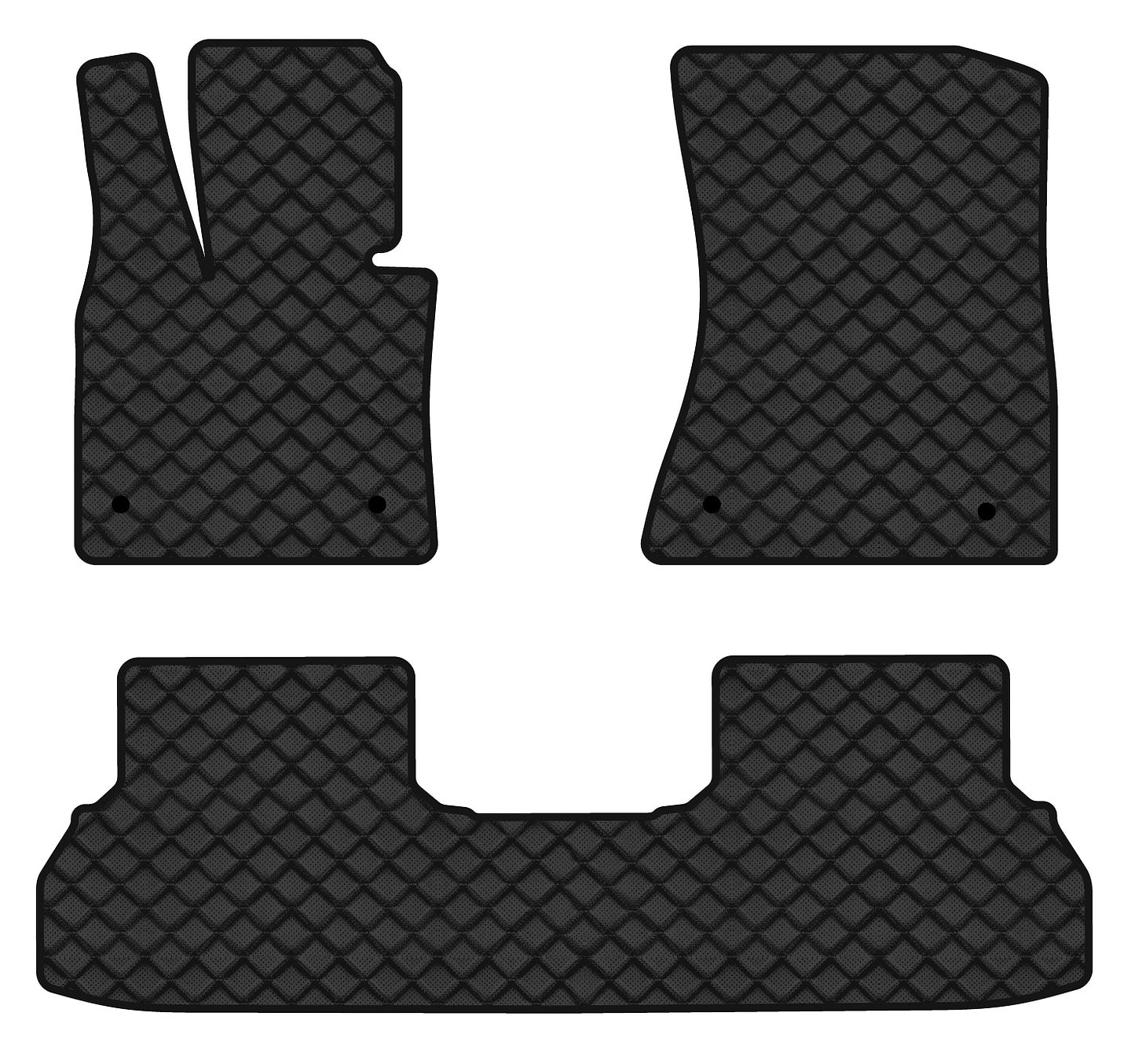 Килимки з екошкіри в салон авто EVAtech ECO для X6 (E71) BMW 2008-2013 1 покоління SUV EU BM332Z3BW4BBB