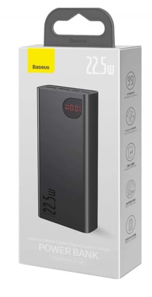 Фото - Батарея мобильная Baseus Adaman Metal Digital Display Quick Charge 20000mAh 22.5W (PPAD070101)