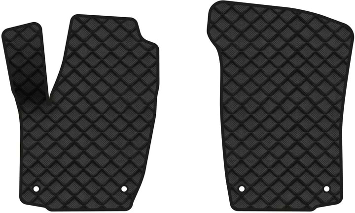 Коврики из экокожи в салон авто передние EVAtech для Rapid Skoda 2012 1 поколение Liftback EU (SK3219A2AV4BBB)