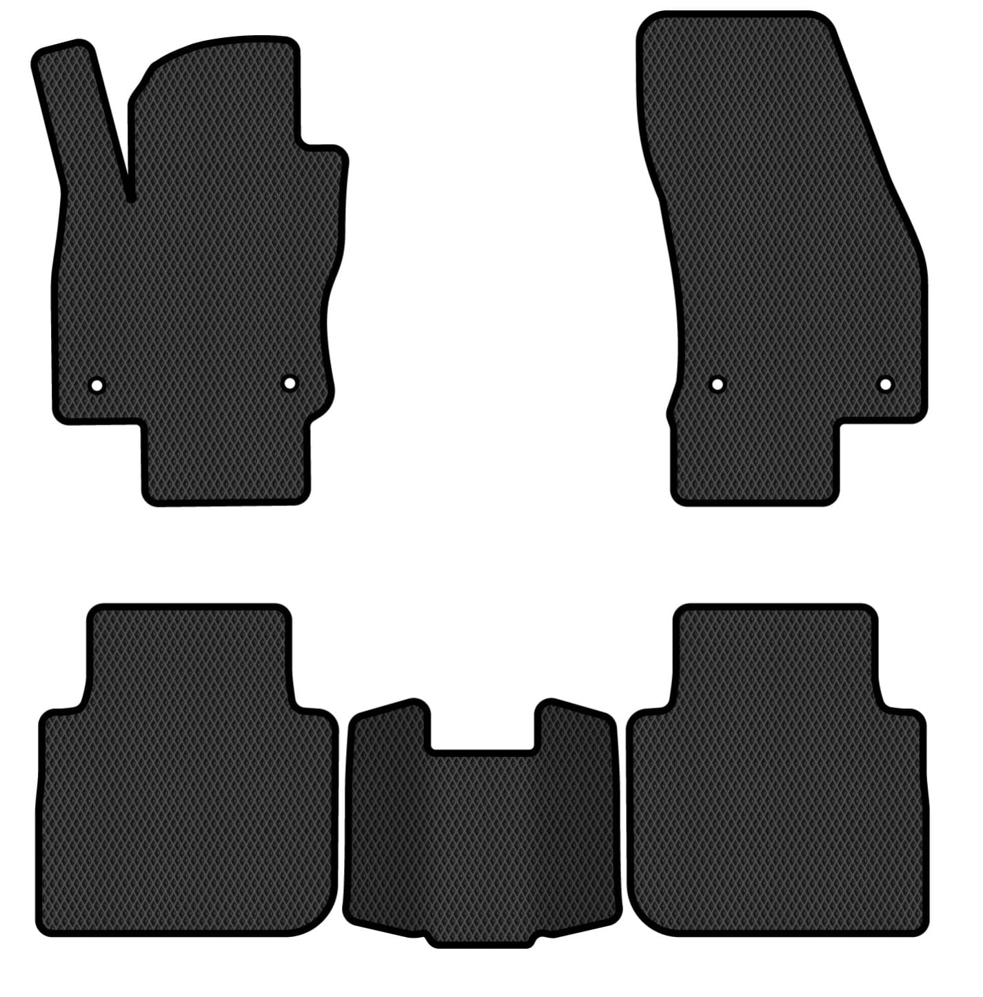 EVA килимки в салон авто EVAtech для Tiguan Allspace 7 seats Volkswagen 2016-2020 1 покоління SUV USA (VW1727CL5AV4RBB)