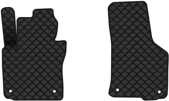 Килимки з екошкіри в салон авто передні EVAtech для Octavia A5 (MT, 4 clips) Skoda 2004-2013 2 покоління Combi EU (SK12153AV2AV4BBB)