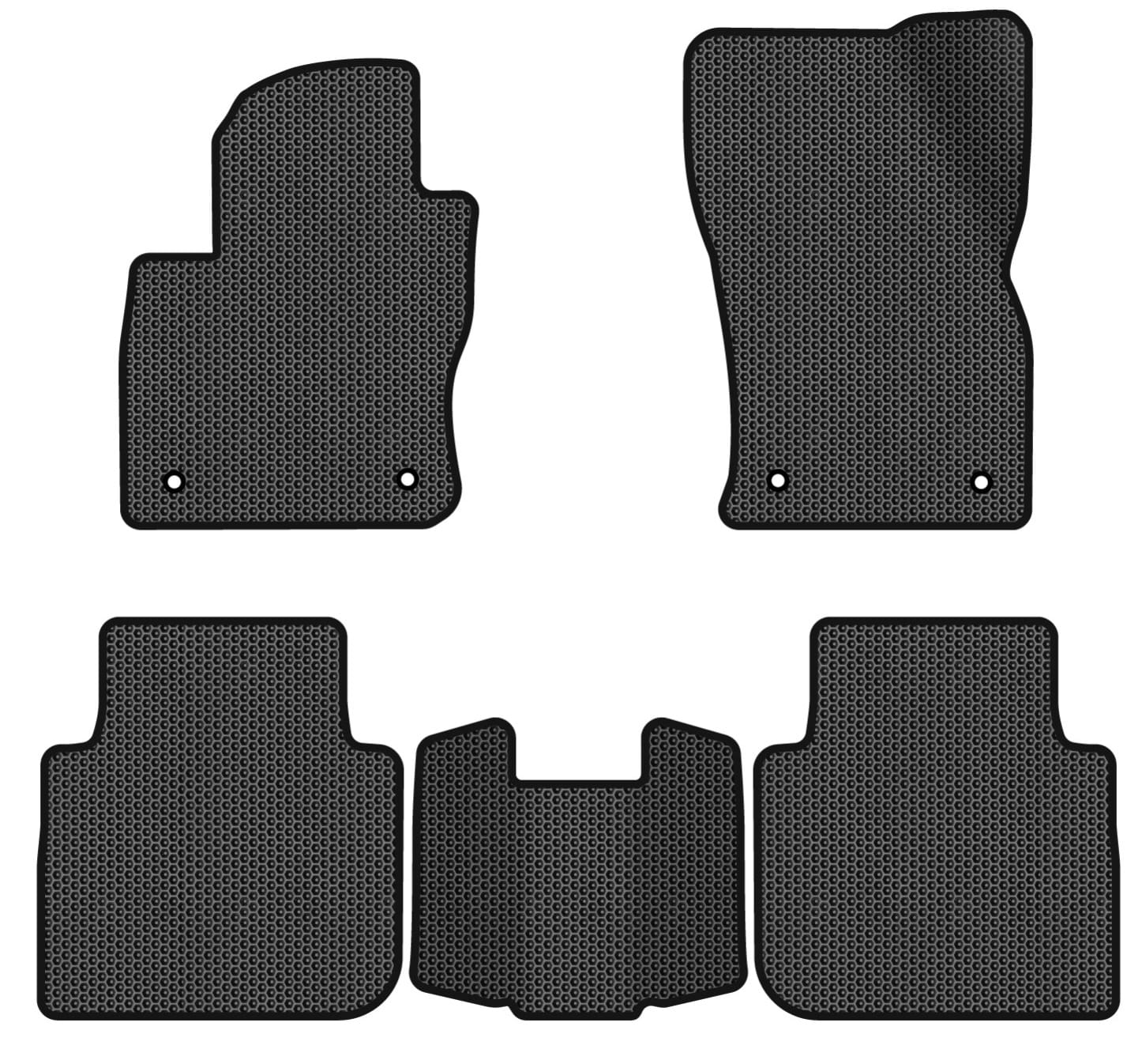 EVA коврики в салон авто EVAtech для Tiguan Allspace 5 seats Volkswagen 2016-2020 1 поколение SUV USA (VW13965CP5AV4SBB)