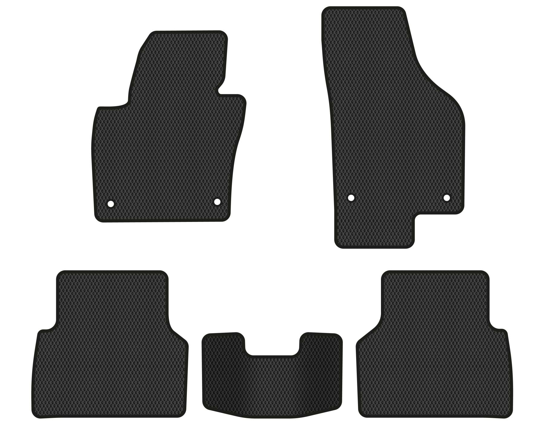 EVA килимки в салон авто EVAtech для Tiguan (NF) AT Volkswagen 2007-2018 1 покоління SUV EU (VW32872CRJ5AV4RBB)