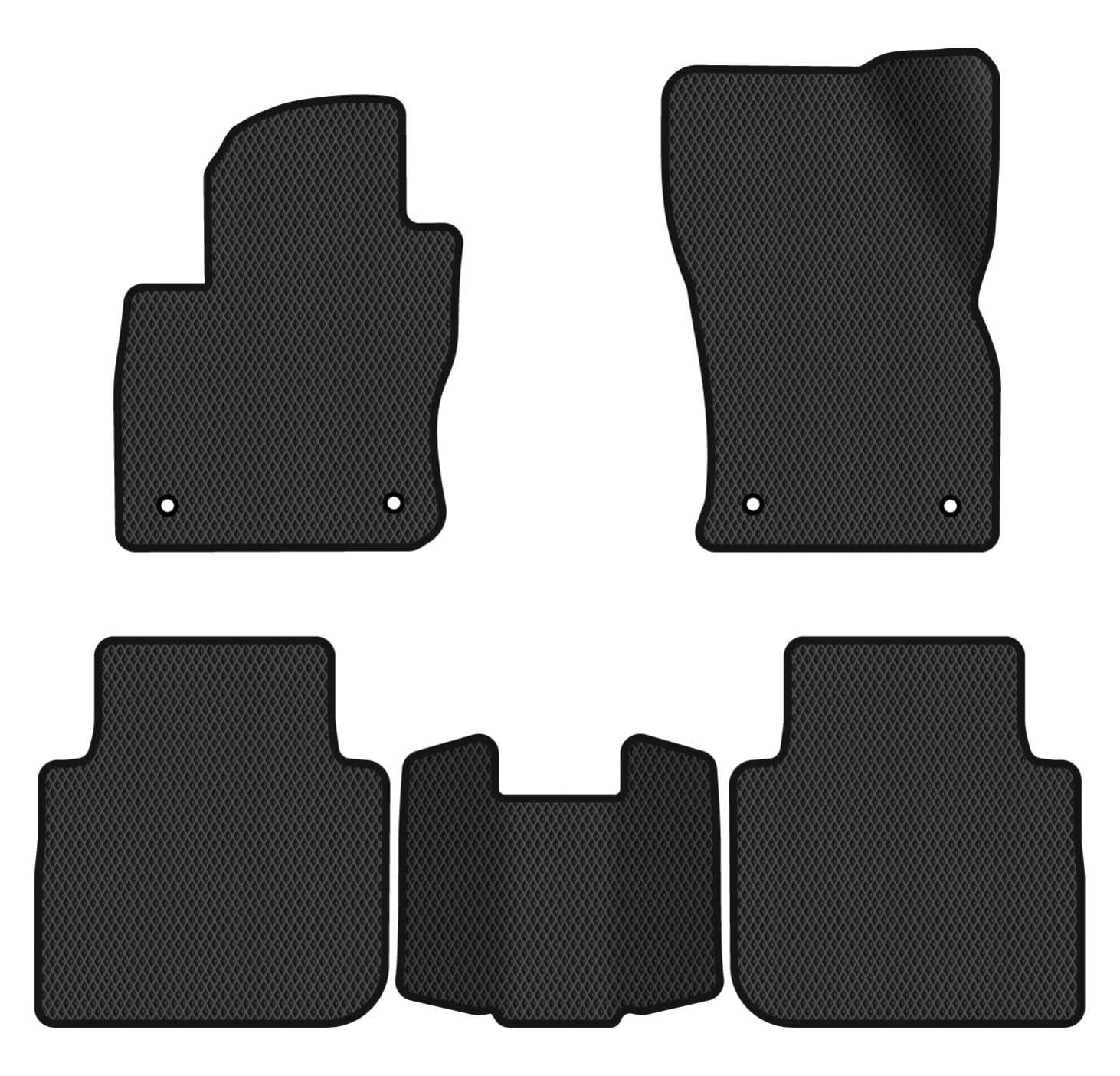 EVA коврики в салон авто EVAtech для Tiguan Allspace 5 seats Volkswagen 2016-2020 1 поколение SUV USA (VW13965CP5AV4RBB)