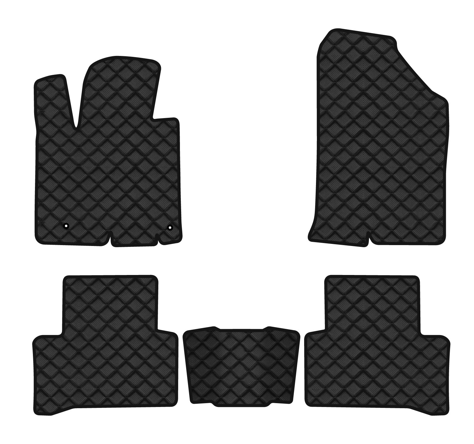 Коврики из экокожи в салон авто EVAtech ECO для Tucson (NX4) (Short base) Hyundai 2021 4 поколение SUV EU HY12727CV5LA2BBB