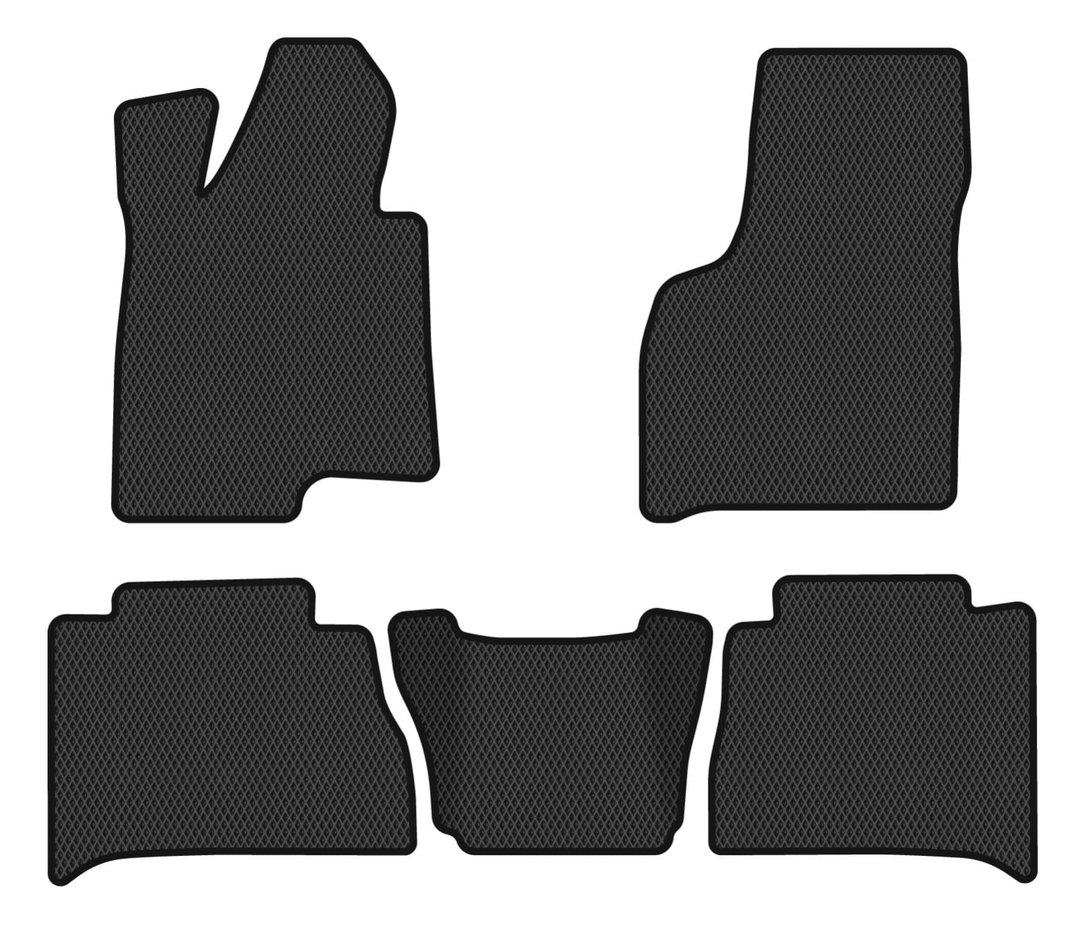 EVA коврики в салон авто EVAtech для H2 Hummer 2002-2010 1 поколение SUV EU HR3330C5RBB