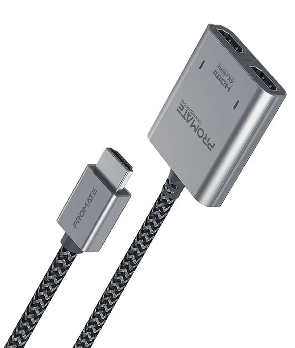 Фото - Перехідник HDMI Promate Mediasplit-h2 Black
