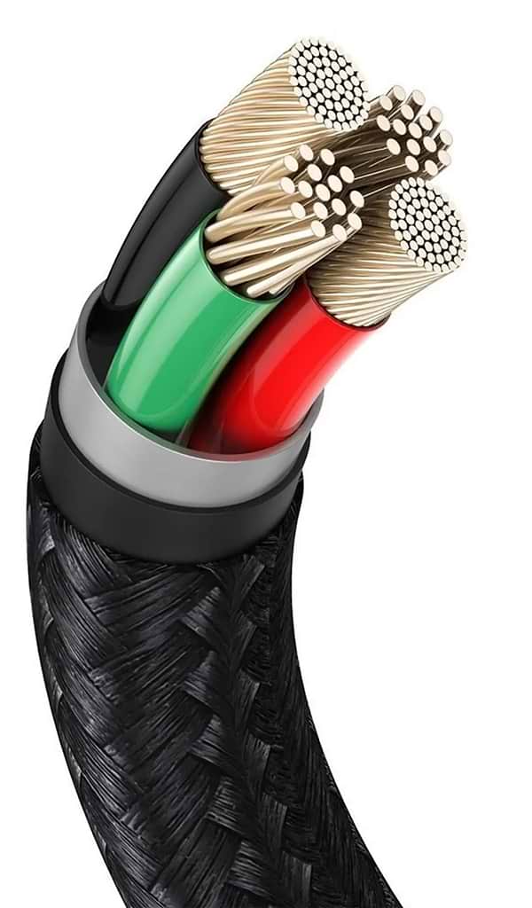 Фото - Кабель Baseus Cafule Series Metal USB to Lightning 2.4A 0.25 m Black (CALJK-01)