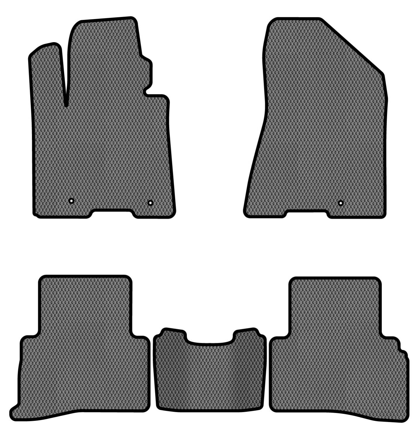 EVA коврики в салон авто EVAtech для Sportage (QL) Kia 2016-2021 4 поколениеSUV EU (KI1358CV5LA3RGB)