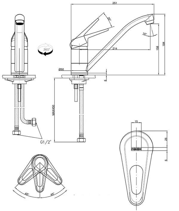Фото - Кухонний змішувач Franke Novara Plus Бежевый (115.0470.654)